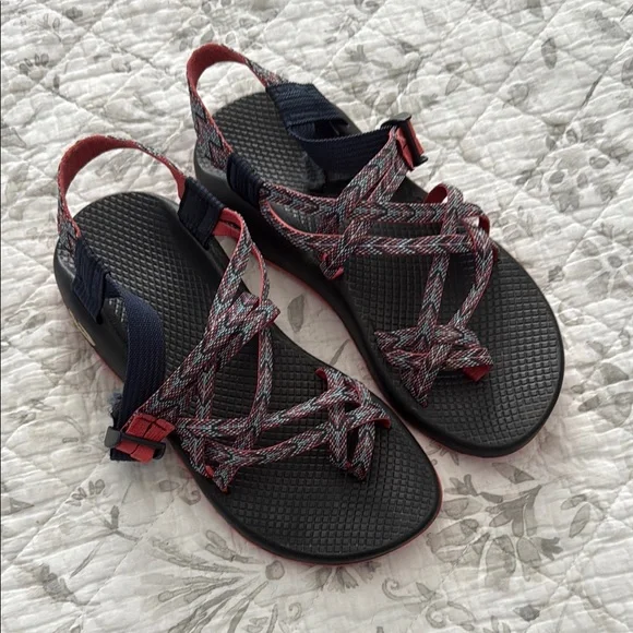 Chaco Women's Sandals - Black and Red - Picture 1 of 2